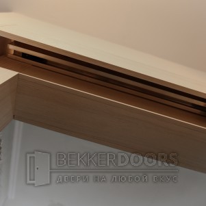 Дверь DUPLEX12 Дуб белый, стекло Мателюкс