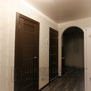 Дверь 7Х Венге мелинга стекло матовое 