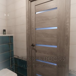 Дверь DUPLEX ПО Дуб Шале седой стекло Мателюкс