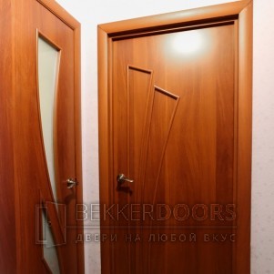 Двери 4с8 ПО ст.бел.матовое и 4г4 ПГ  в цветах итал. орех