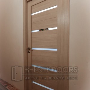 Дверь DUPLEX  в цвете Капучино стекло Мателюкс