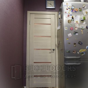 Дверь DUPLEX  в цвете Капучино стекло Мателюкс