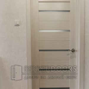 Дверь DUPLEX Дуб белый стекло Мателюкс