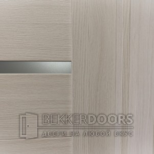 Дверь DUPLEX Дуб белый стекло Мателюкс