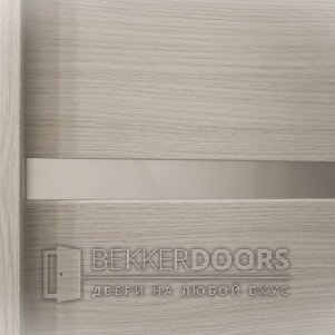 Дверь DUPLEX Дуб белый стекло Мателюкс