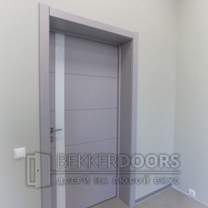 Дверь 50ДО02 Тривиа Эмаль светло-серая