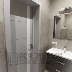 Дверь 50ДО02 Тривиа Эмаль светло-серая
