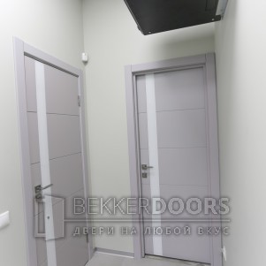 Дверь 50ДО02 Тривиа Эмаль светло-серая