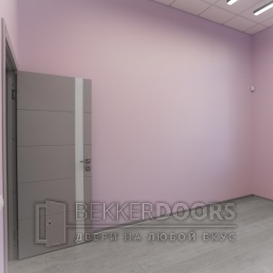 Дверь 50ДО02 Тривиа Эмаль светло-серая