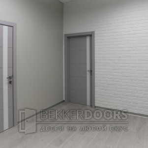 Дверь 50ДО02 Тривиа Эмаль светло-серая