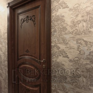 Дверь ПГ ВИТЕЛИЯ  (Дуб янтарный патина черная)