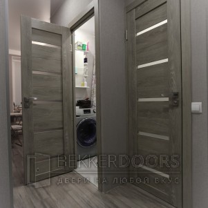 Дверь DUPLEX  в цвете Дуб Шале седой ст. Мателюкс