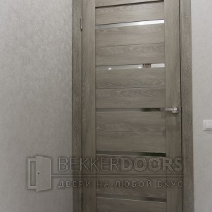 Дверь DUPLEX  в цвете Дуб Шале седой ст. Мателюкс