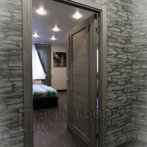 Дверь ПО DUPLEX 2 Мателюкс в цвете Дуб шале седой