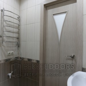 Дверь Рюмка ПО экошп. капучино (4С3х/худож. стекло/Юнидорс)