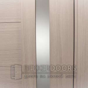 Дверь Q1 (Лиственница белая Стекло белое (сатинат)