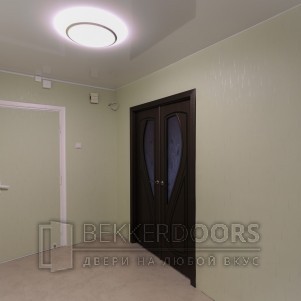 Дверь остекленная Грация в цвете Венге