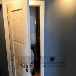  DUPLEX  со стеклом без притвора, цвет Капучино,мателюкс
