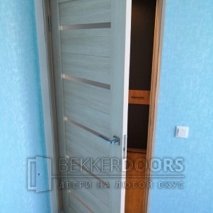  DUPLEX  со стеклом без притвора, цвет Капучино,мателюкс