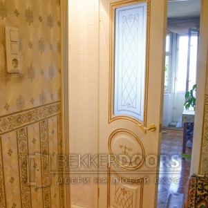 ВИТЕЛИЯ,стекло сатинат фотопечать,цвет Белое дерево патина зол.
