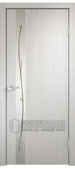 Дверь SMART Z1 зеркало Беленый дуб 