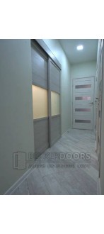 Двухстворчатая раздвижная перегородка №113444