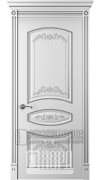 Дверь Прима 3 ДГ Белый снег патина серебро Дверь Прима 3 ДГ Белый снег патина серебро