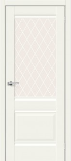 Дверь  HF Прима-3 White Mix White Сrystal