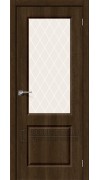 Дверь Скинни-13 ПО Dark Barnwood White Сrystal