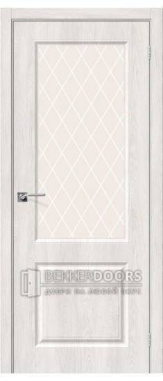 Дверь Скинни-13 ПО Casablanca White Сrystal