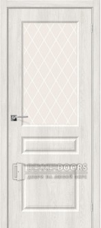 Дверь Скинни-15 Casablanca White Сrystal