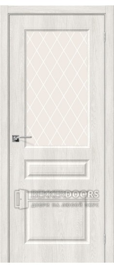 Дверь Скинни-15 Casablanca White Сrystal