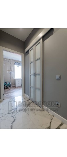 Двухстворчатая раздвижная перегородка  №109555