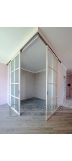Угловая раздвижная перегородка №110222